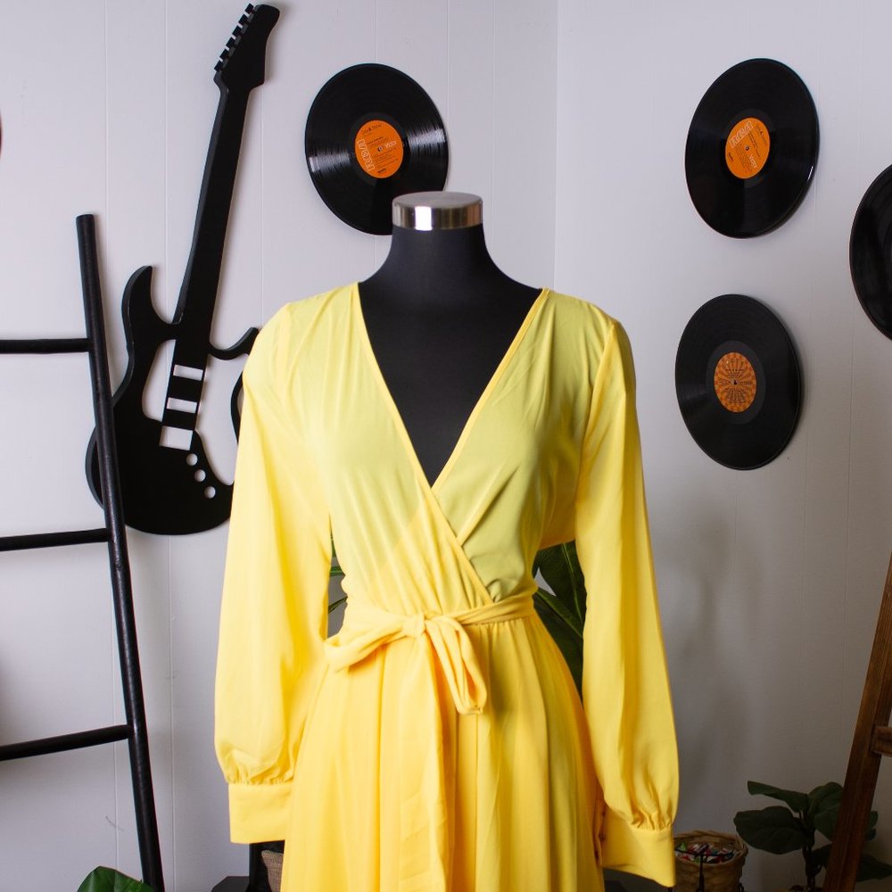 Golden Yellow Maxi Dress - Picture 2 of 2